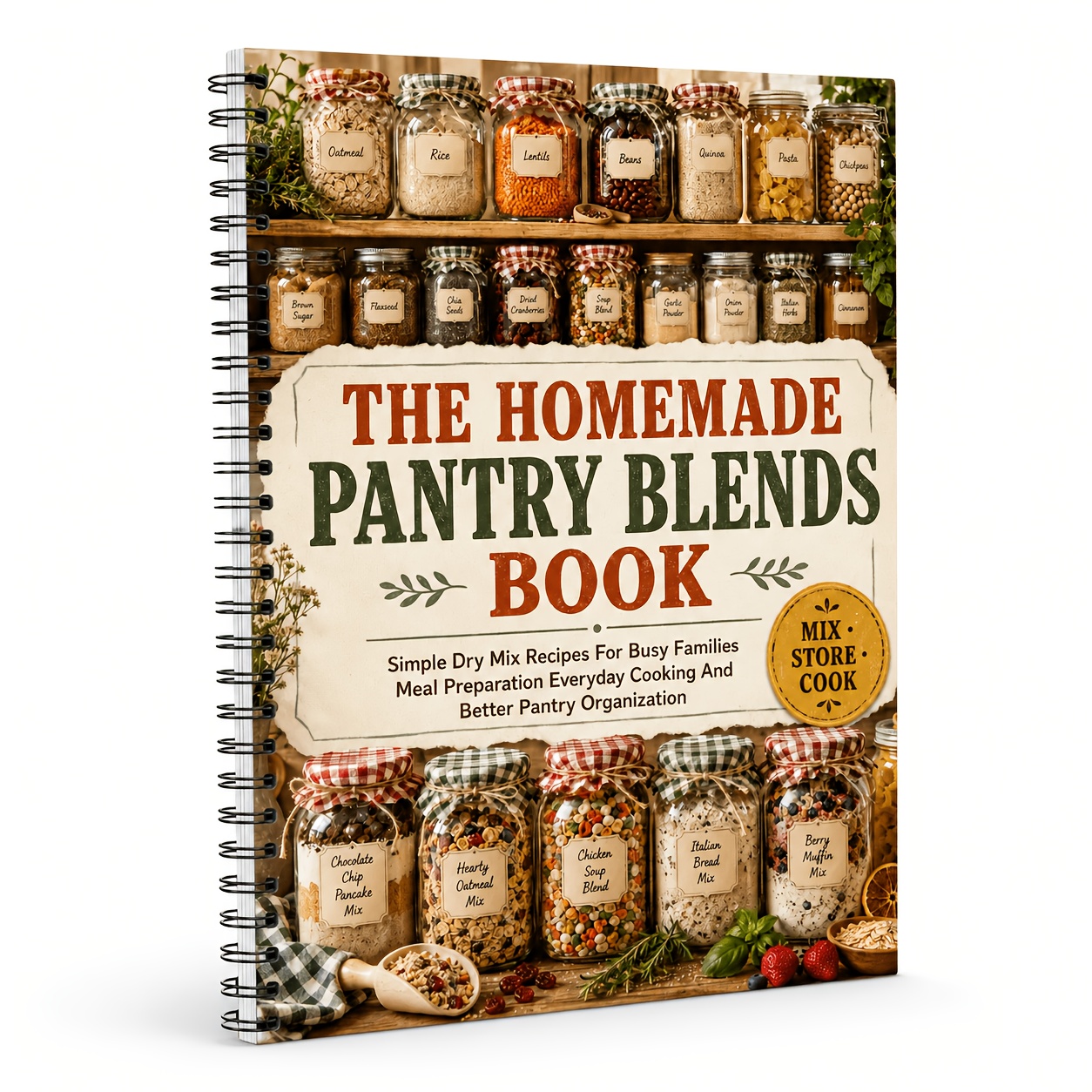 TEMU The Homemade Pantry Blends Book: Simple Dry Mix Recipes For Busy Families Meal Preparation Everyday Cooking And Better Pantry Organization