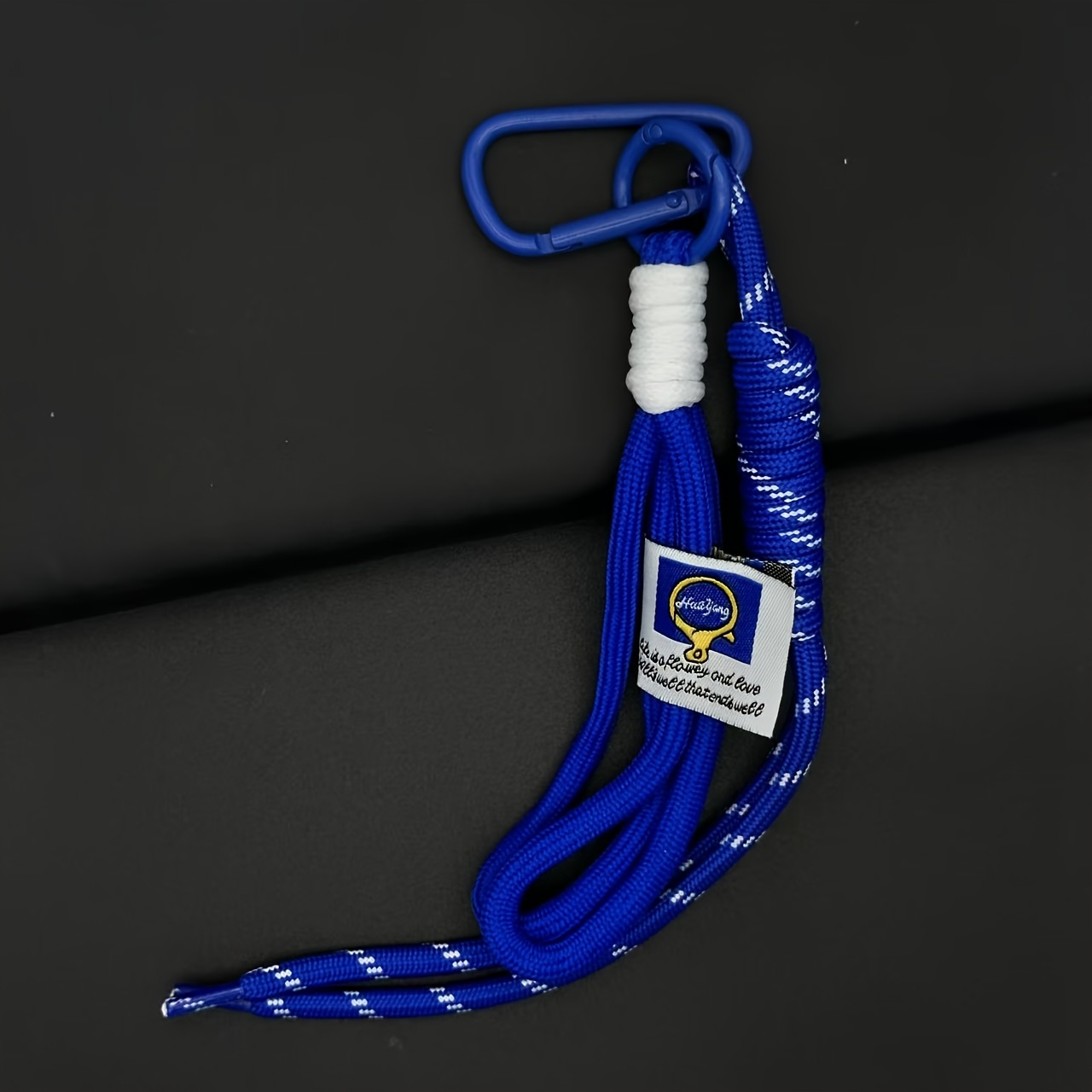 TEMU Un ensemble de porte-clés et cordon de sac à dos de couleur dopamine, corde à main à pompon, adapté pour porte-clés ou à dos séparé