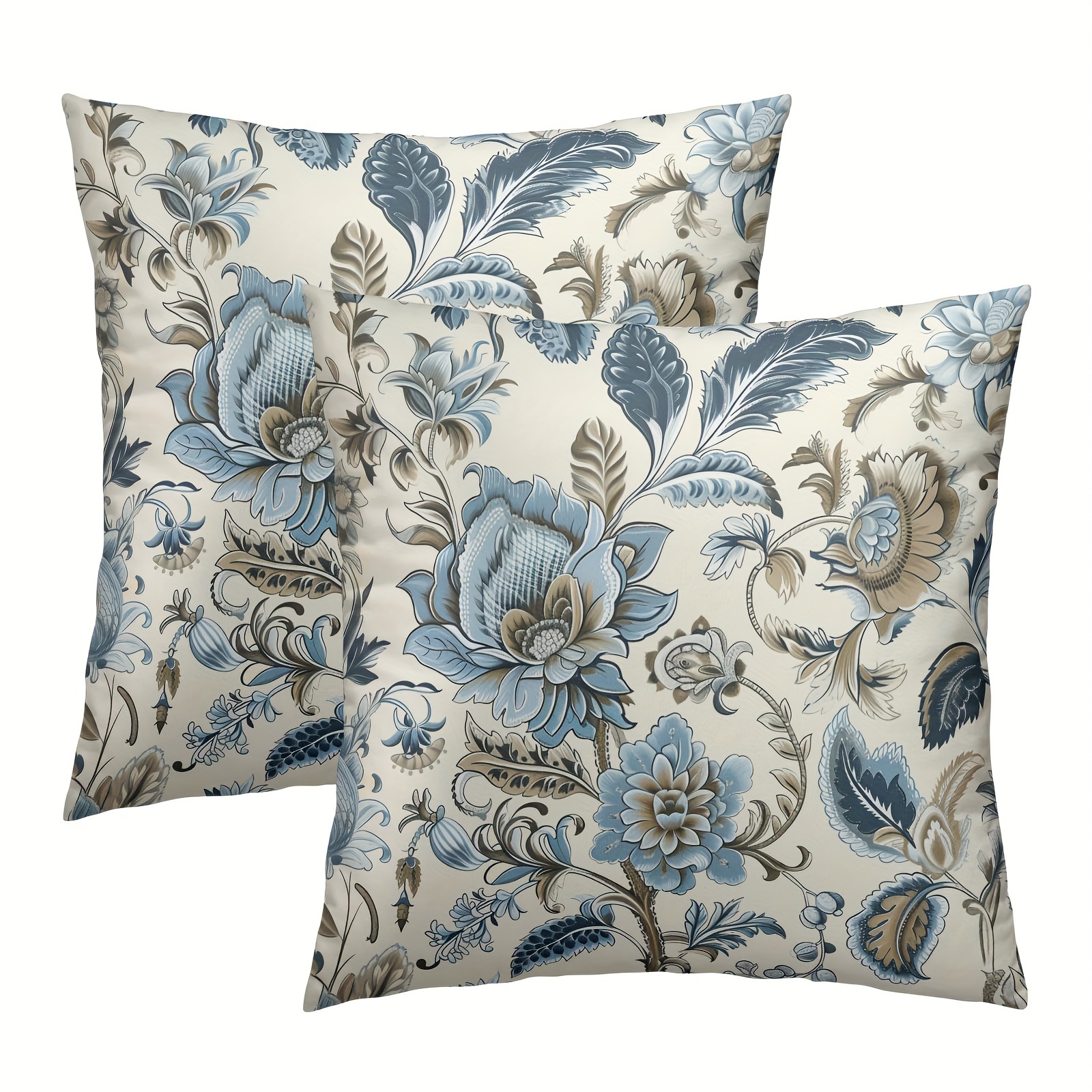 

2pcs Pillowcases, 18x18 - & Decor, - , Zip , ( Not Included)