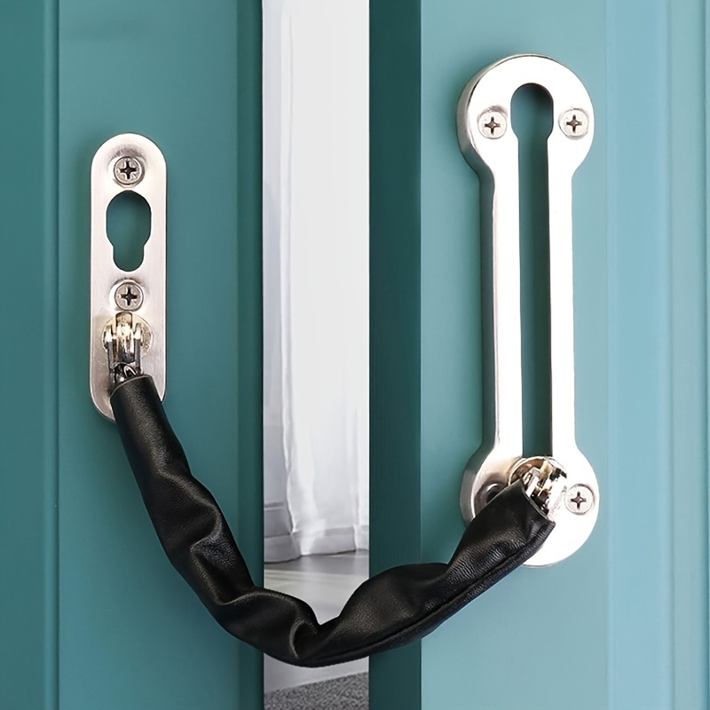 Door Chain Lock, 2 Pack Chain Door Guard with Lock, Stainless Steel Door  Latch with 12 Screws, Thickened Sturdy Door Latches Lock for Inside Door