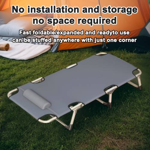 outdoor foldable free folding bed to carry suitable for camping sunbathing stainless steel support chair outdoor only