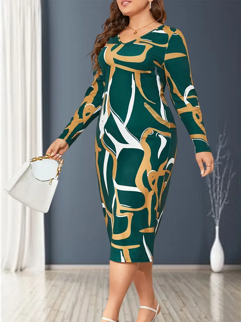 plus size geo block bodycon dress elegant long - Temu Nigeria plus size geo block bodycon dress elegant long - Temu Nigeria