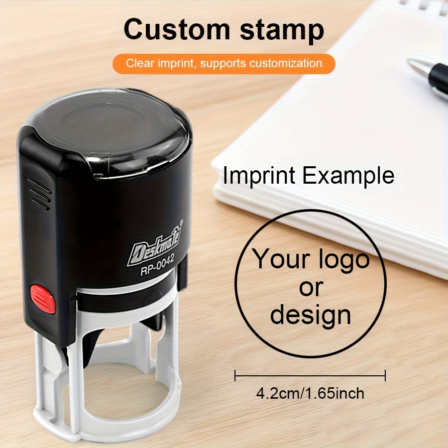 Large 4.2cm Customizable Stamp - High-quality Abs Material, Ideal For Library, Wedding, Office, Classroom Use - Perfect Gift For Teachers, Businesses