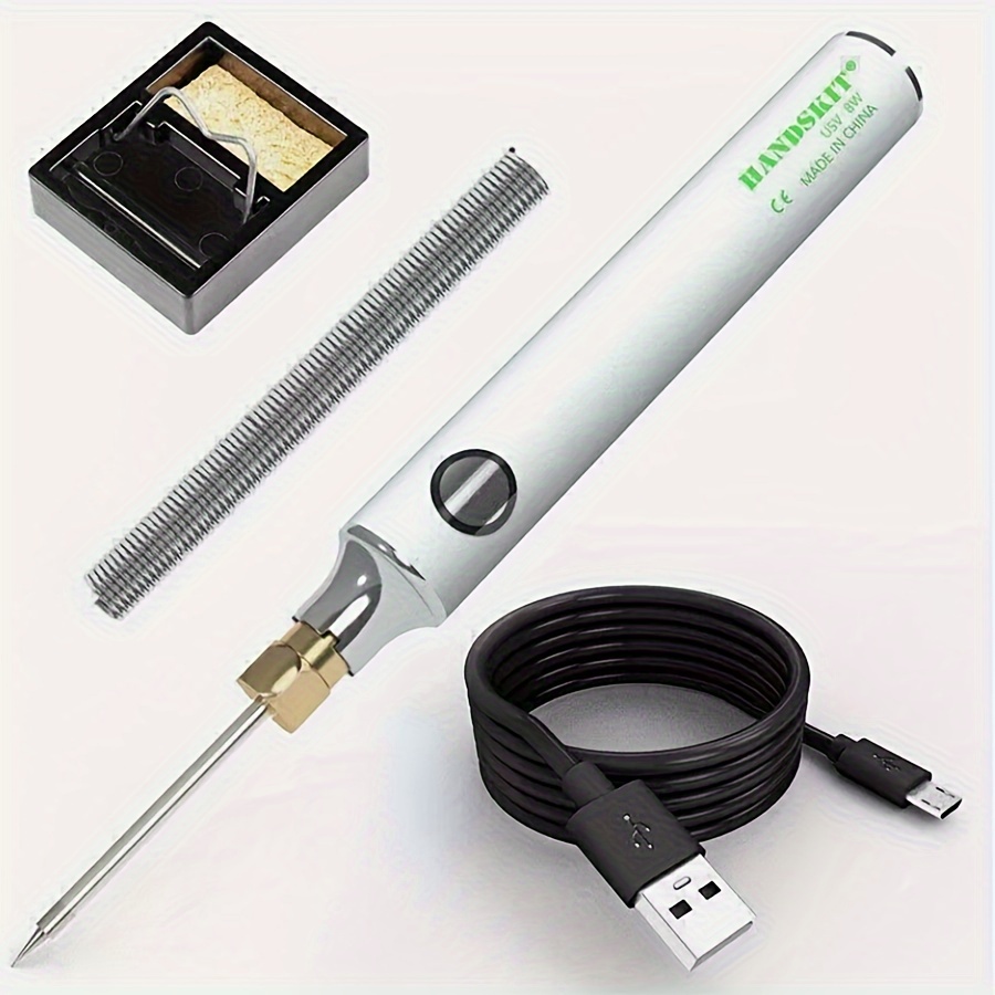 

Mini Portable Usb 5v 8w Electric Powered Soldering Iron Pen/tip Kit