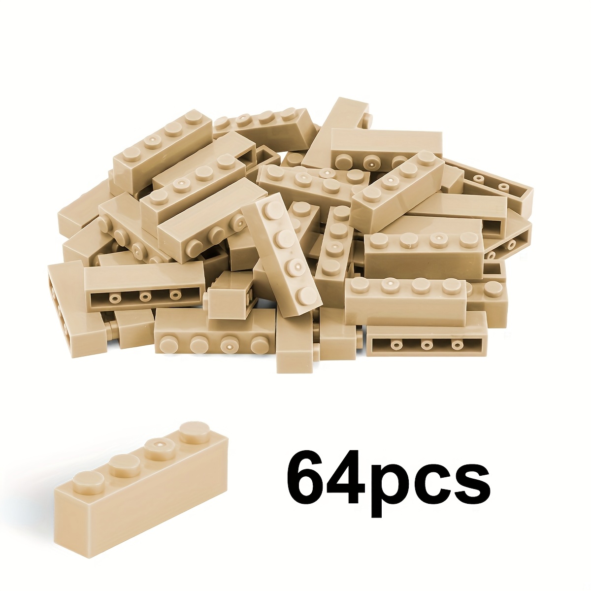 64pcs 1X4 High Bricks for Building Blocks Educational Toys for Kids