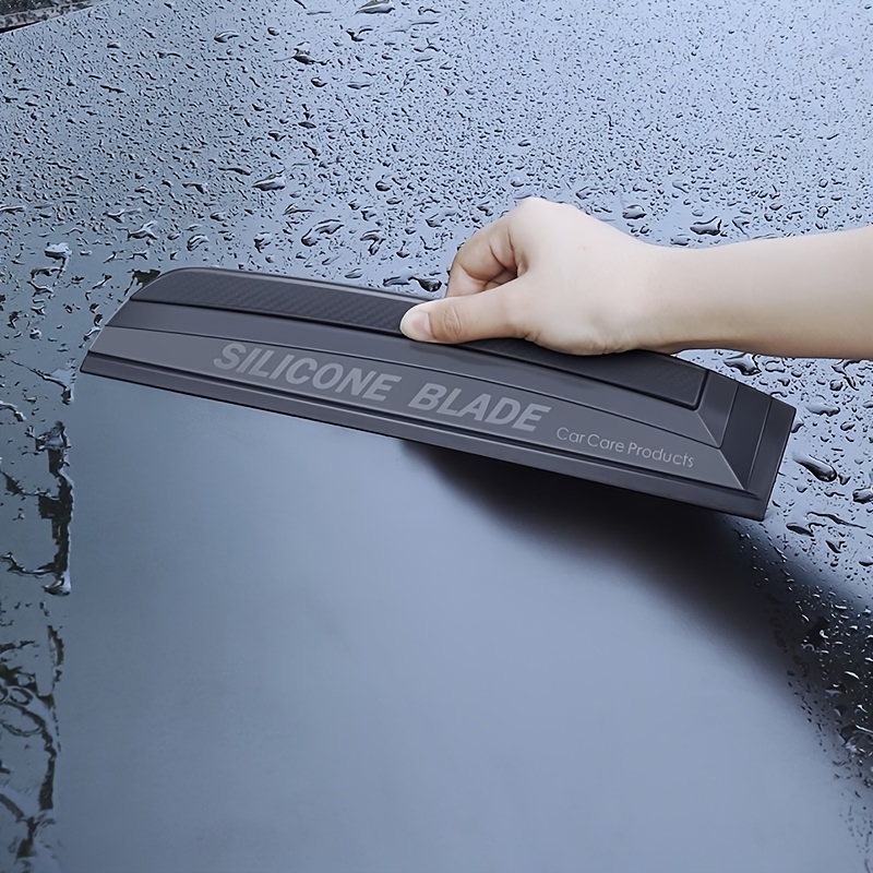 1pc Silicone Car Window Squeegee with Soft Silicone Blade - Streak-Free, Scratch-Free Cleaning Tool for Car Glass, Shower Doors, and Mirrors - Gentle Water Stain Remover for Home and Auto Use, Gentle Water Remover | Streakfree Blade | Soft Silicone Material, Squeegee for Window Cleaning