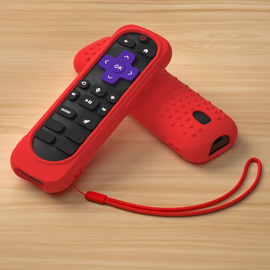 TEMU Custodia universale in silicone per telecomandi compatibile con Roku RCB1R GZ1 Streaming TV Stick e telecomando vocale, cover in silicone