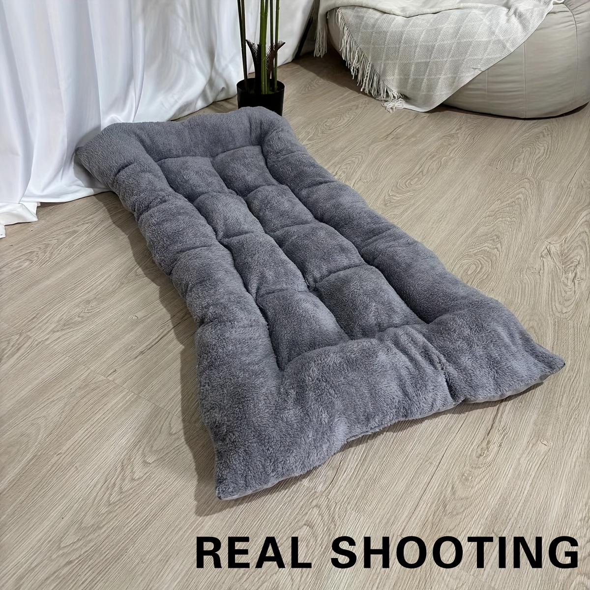 1pc Super Thick Pet Sofa Bed Polyester Fiber Filling Fluffy And Full Not Collapsing After Sitting Or Lying for a Long Time Double-Sided Available Universal for All Seasons Non-Slip Bottom Stable Large Size Strong Load-Bearing Essential for Pet-Ownin
