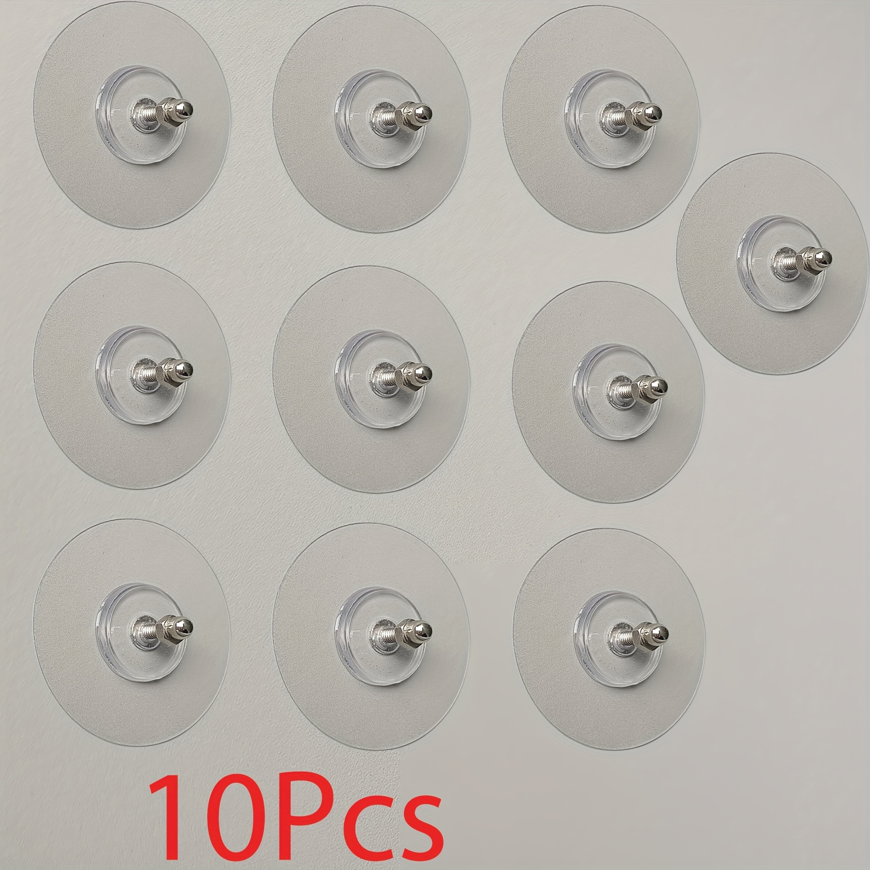10pcs Nail-free Hooks - Strong Adhesive Damage-free Hanging For Picture Frames, Paintings, Shelves - Contemporary Plastic Hooks For , , Reliable Mounting, Diy Enthusiasts, Utility Hooks