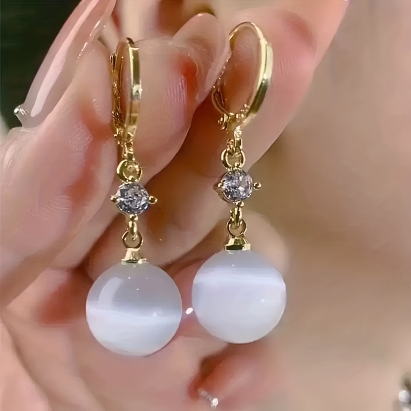 TEMU A Stylish Vintage Earring Set With Golden Ring Earrings And Sparkling Details For Casual Attire, Celebrations And Holiday Occasions. Great Gift