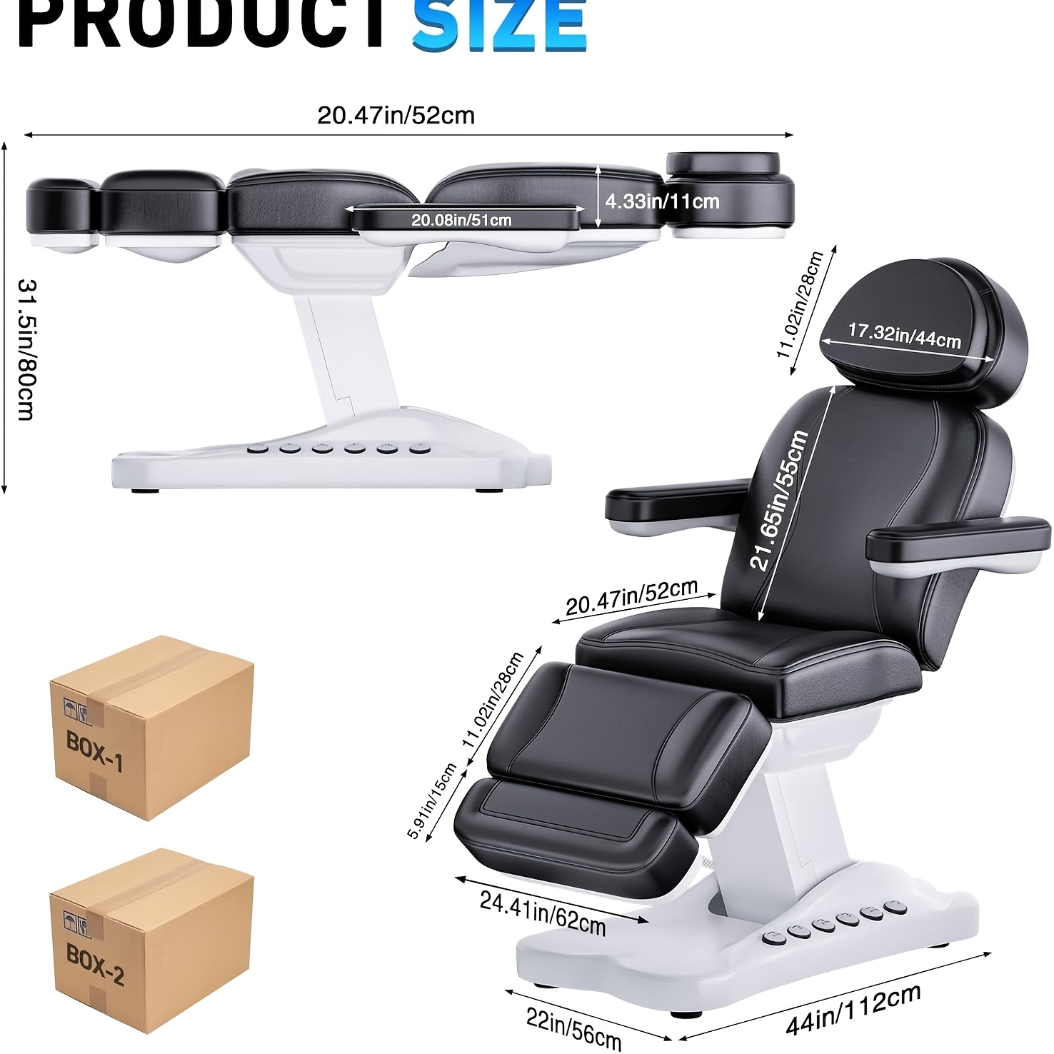professional full massage bed with lifting device can hold 1500   professional adjustable facial bed   spa and waxing Product details 0