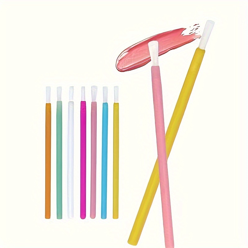 

50 Disposable Lip Brushes - And Portable For Lip Makeup Application - Hypoallergenic, Brushes, Suitable Types, Abs Plastic
