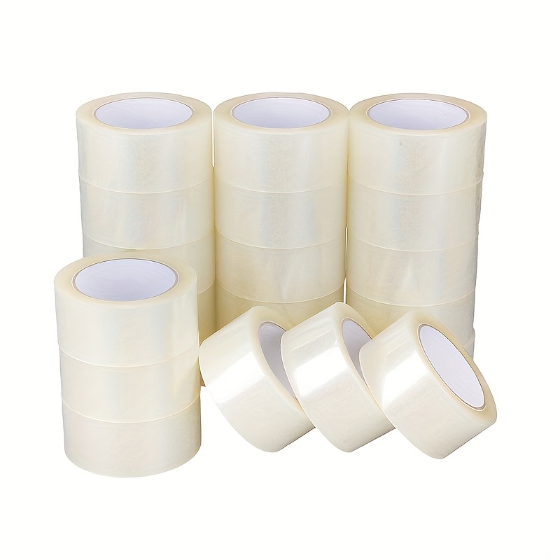 TEMU 36 Rolls 2" X 110 Yards Heavy Duty Transparent Tape, Total 3960 Yards,1.6mil Thick,high Adhesive Suitable For Packaging, Sealing, Office, Etc