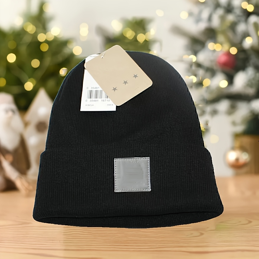 TEMU Christmas Beanie Hats For Men Women, Unisex Adult Warm Knit Hat Beanies Winter Soft Knit - Perfect For Christmas And New Year's Gifts