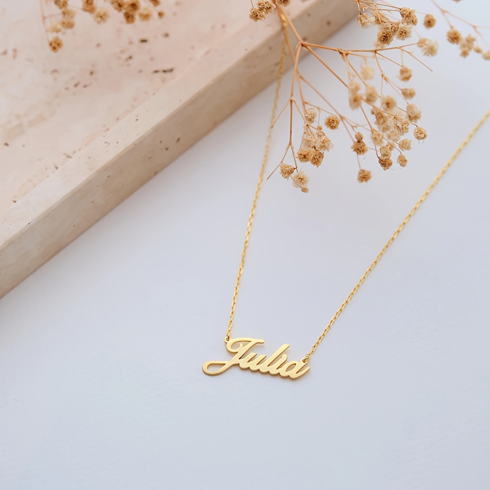 Custom Handwritten Name Necklace with Cursive Script