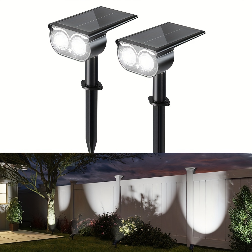 

Jackyled Solar Spot Lights, Owl Face, 3 Bright Led Solar Lights For Outside, 2pcs Landscape Lighting For Garden, Yard, , Pathway, , Light