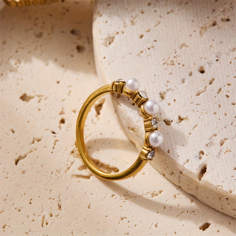 Women's Minimalist Style Stainless Steel Ring for Parties