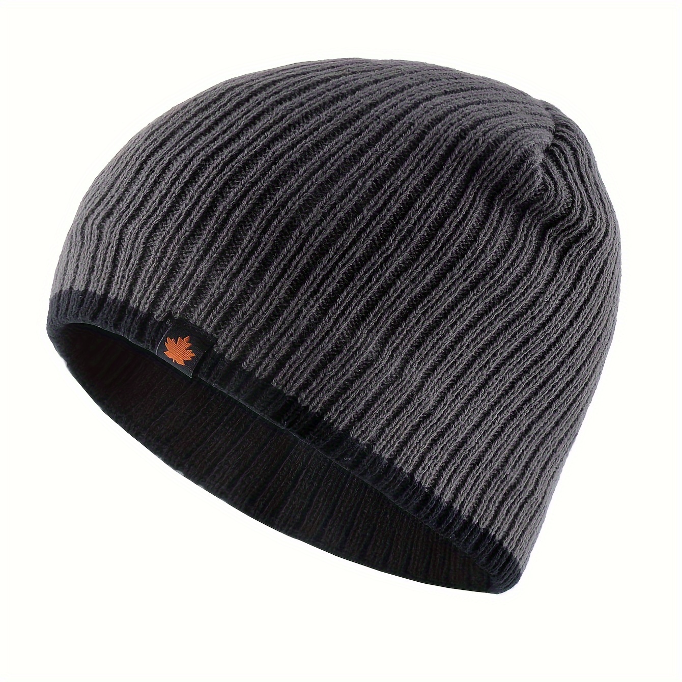 TEMU Men's Fashion Winter Beanie, Women's Knit Warm Pullover Hat, Unisex Outdoor Ski Cap