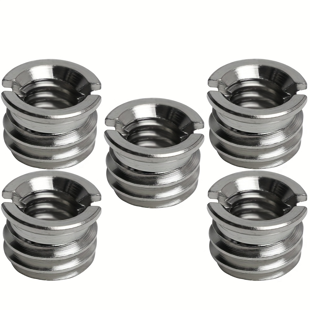 TEMU Adaptador de de 1/4"-20 Hembra a 3/8"-16 , Convertidor de Tornillo Estándar de Acero Inoxidable para Cámara DSLR y Soporte Monopié