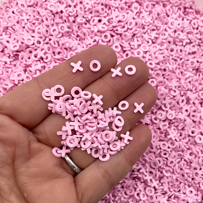 

Valentine's Day Pink Polymer Clay Beads, 20g - Non-consumable Love For Jewelry Making & Crafts, Fake, 0.5cm/0.2in, Girly