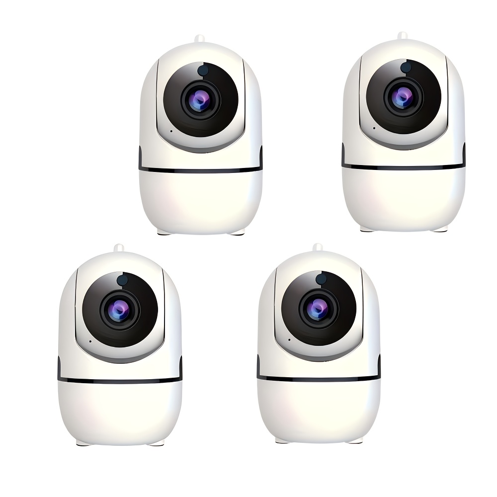 Indoor 1080p Hd Wifi Camera With 360° Pan-tilt, Night Vision, Audio, Motion Detection, Usb Powered, And Wireless Remote For