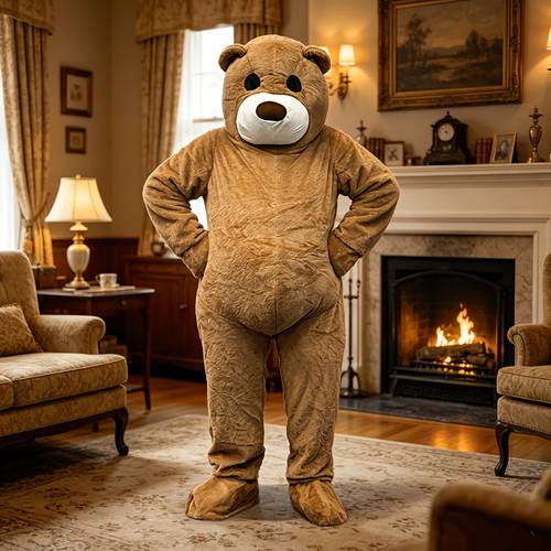 halloween party props costumes teddy bear doll costume event props christmas dancing walking cartoon animal costume without battery