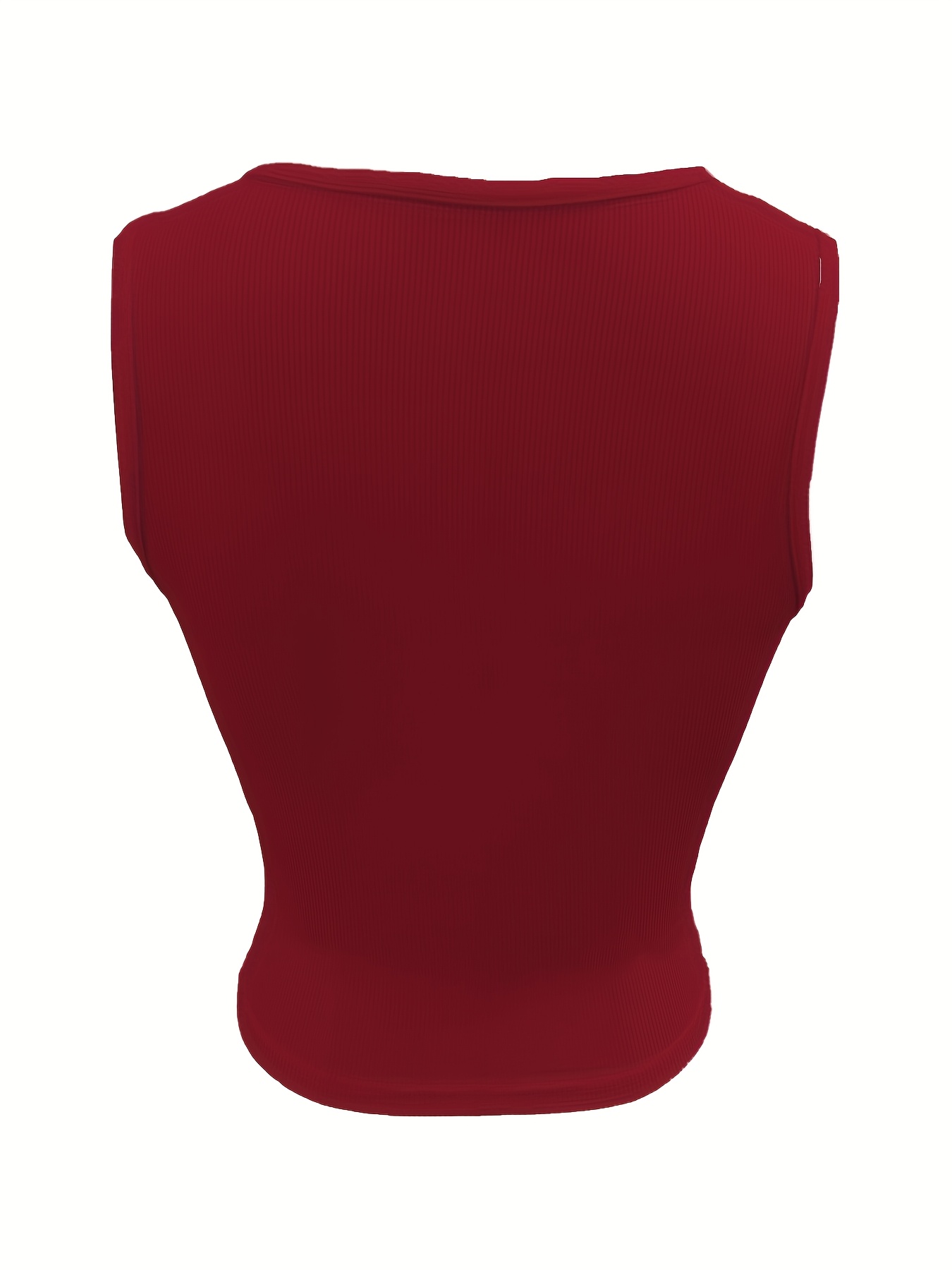 Women'S Fashionable Small V-Neck Tank Top - Light Blue, Ribbed, Notched Collar, Solid Color, Perfect for Spring/Summer/Fall, Casual Attire, Casual Wear|Vneck Top|Ribbed Texture