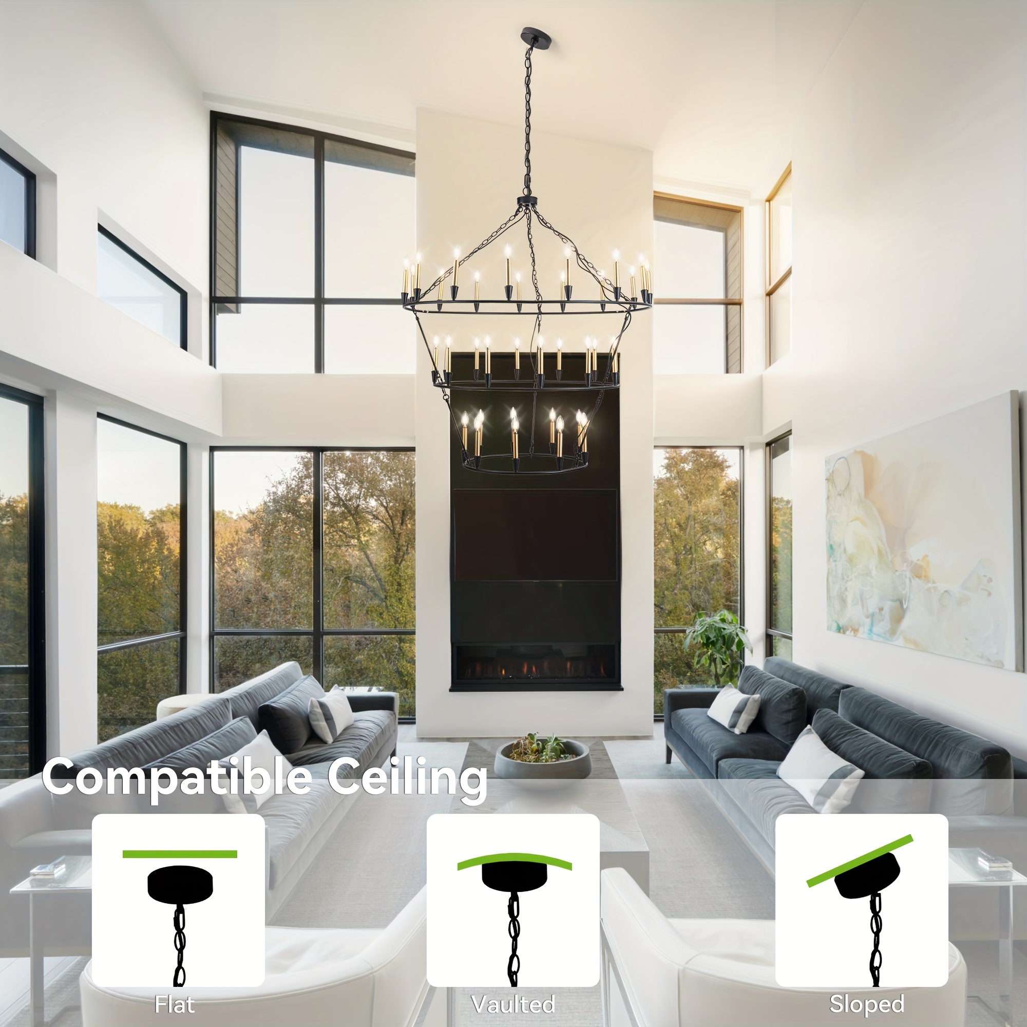 36 light 3 tiers black wagon wheel chandelier round - Temu 36 light 3 tiers black wagon wheel chandelier round - Temu