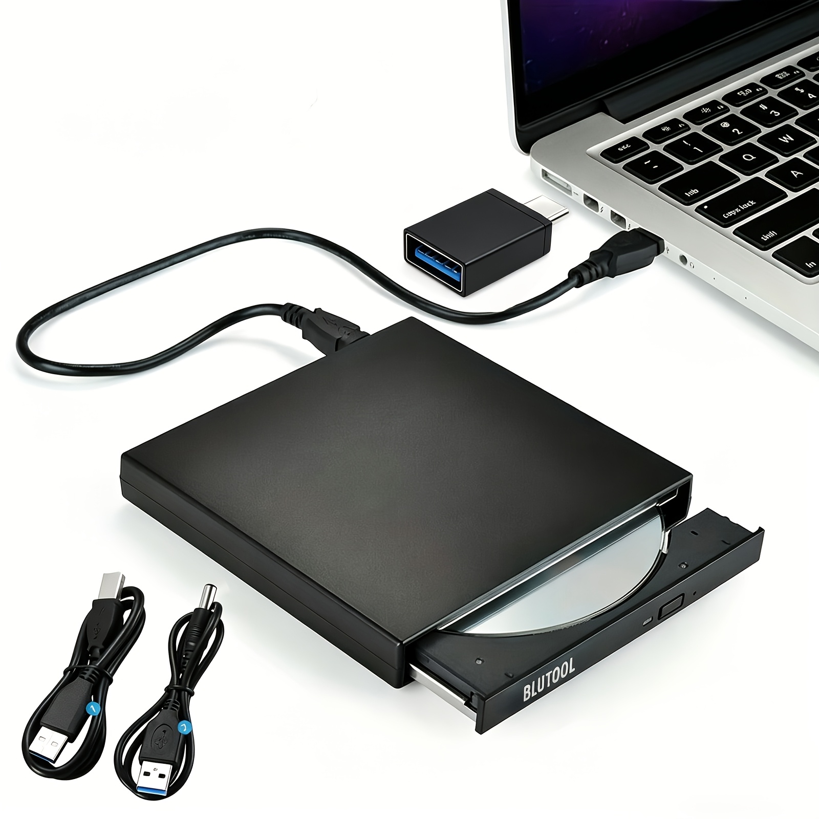 external dvd   dvd rom   rw player portable external   rw drive dvd rw burner recorder player for laptop desktop computer with storage  