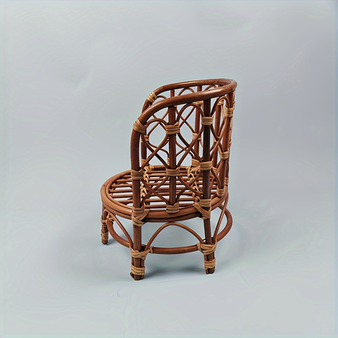 retro photography chair woven rattan chair photoshoot props photography posing furniture details 1