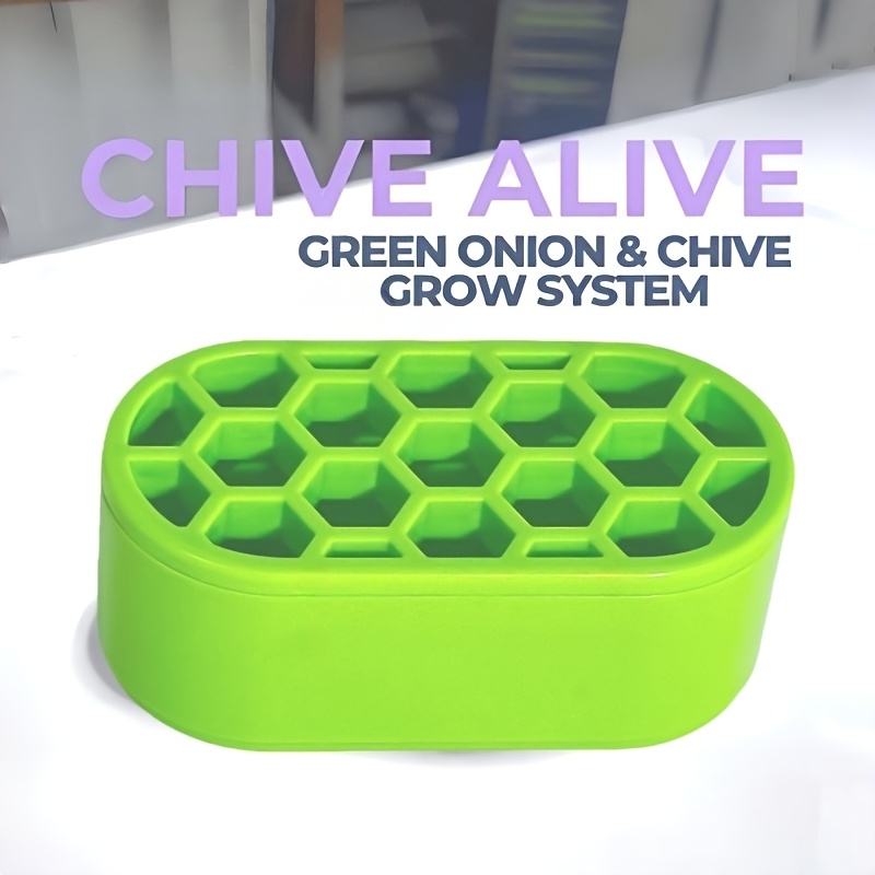 TEMU 1pc Scallion Kit - Green Onions Indoors With Setup, No Skills Needed | For Balcony, Windowsill & Small Spaces | Quick Of Green Onions |