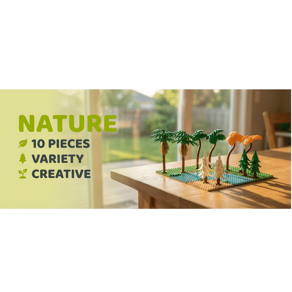 10pcs Tree Set Building Blocks Toys