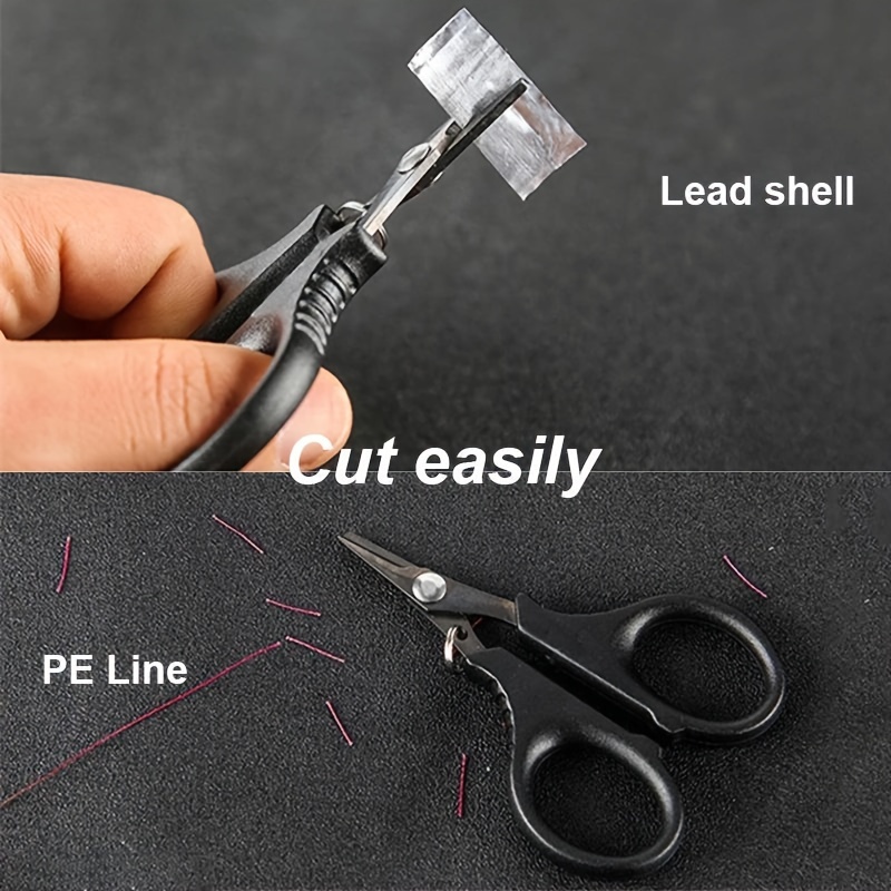 420 Stainless Steel Fishing Scissor Accessories Electrician Portable  Scissors Plier Cut PE Braid Line Lure Carp