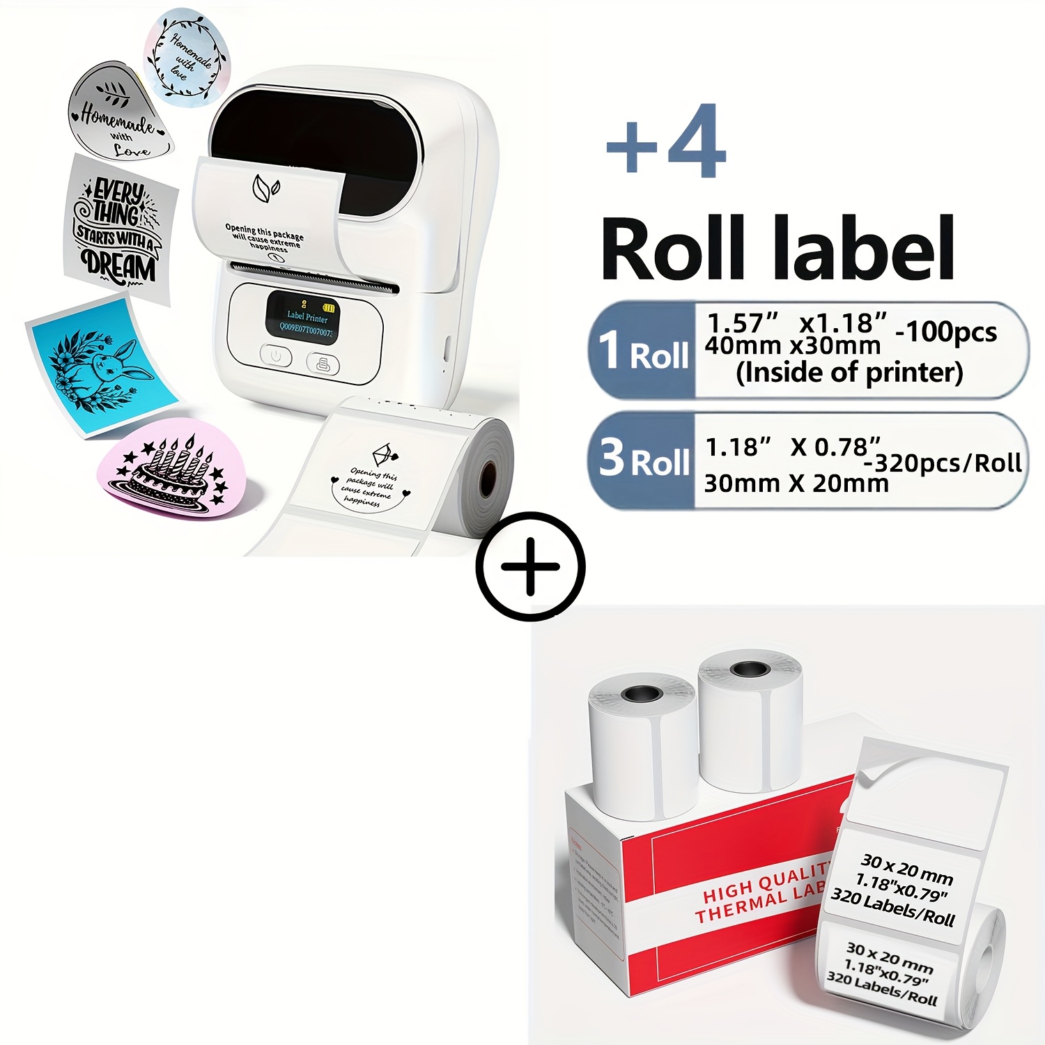 Custom Sticker Machine Portable Sticker Maker Machine - Mini Thermal ...