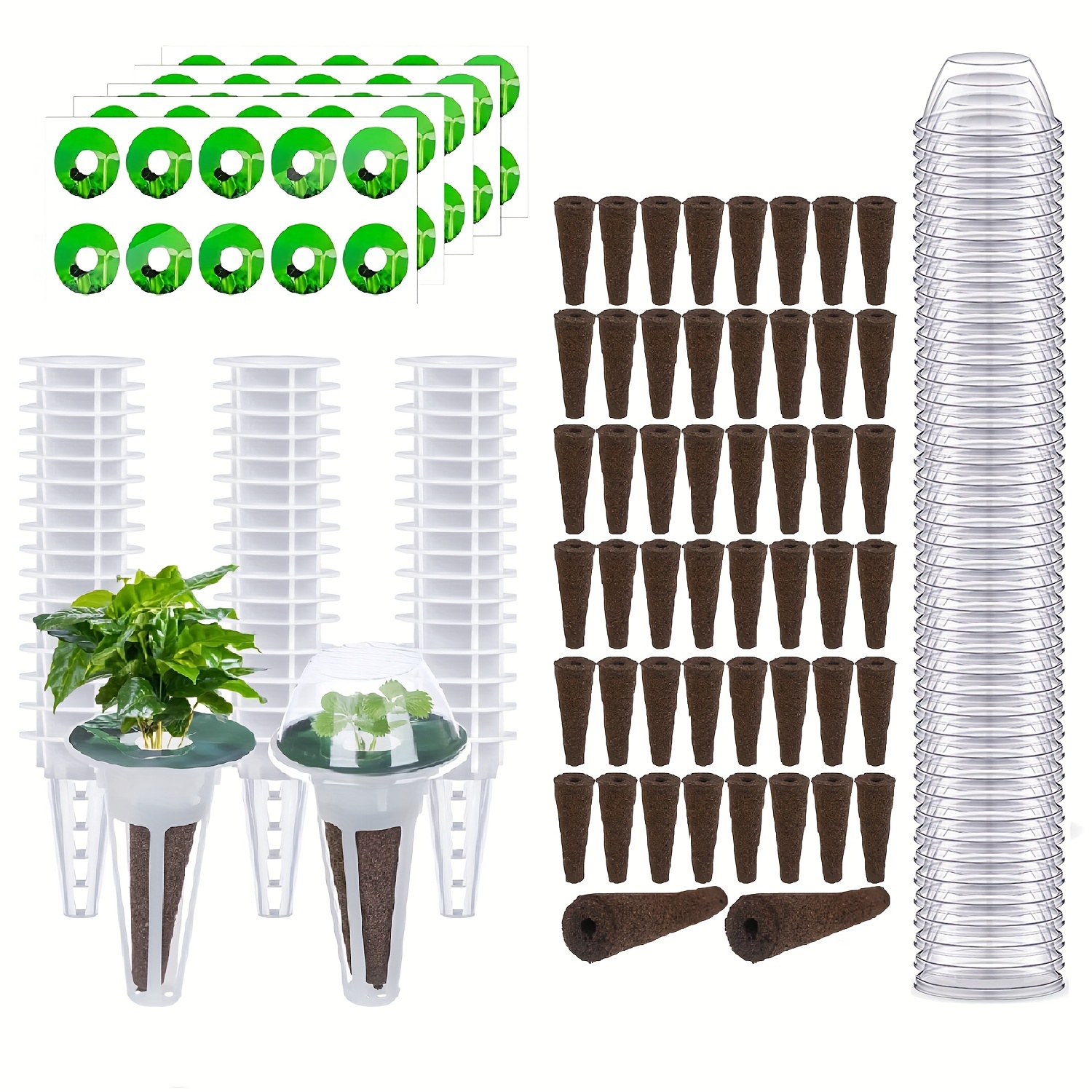 

Seed Pods Kit For , Hydroponics Garden Accessories For Starting System Compatible With Hydroponics Supplies From All Brands, 50 Grow Sponges