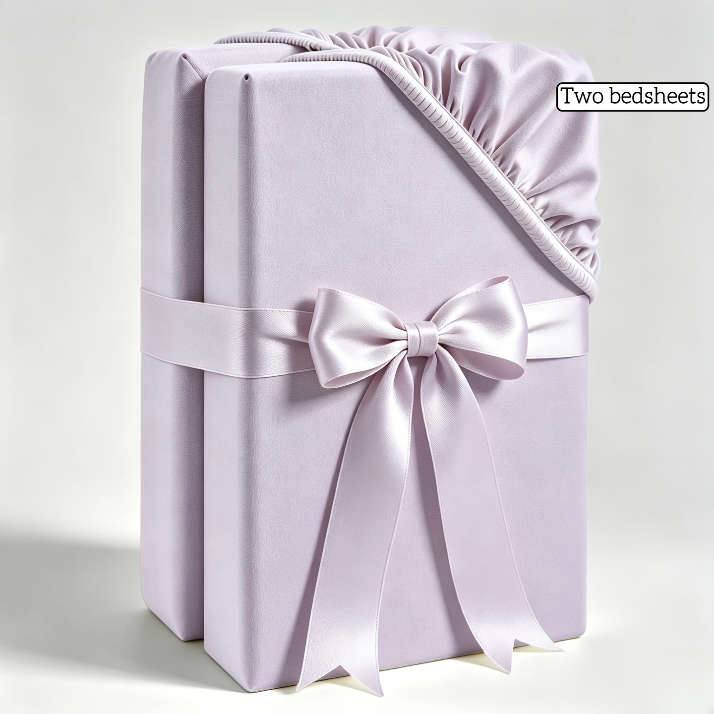 TEMU 2pcs Premium Brushed Fitted Sheets (bow Ribbon Not Included)