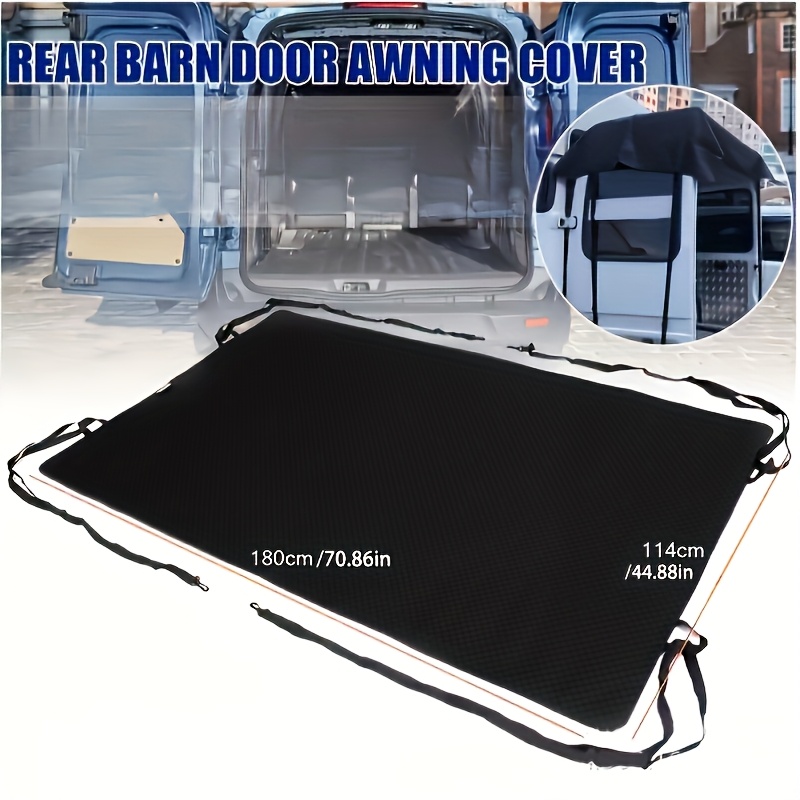 TEMU 600d Rv Awning Cargo Door Canopy For Promaster, For , Daily, For T5, Campervan - With , Easy Setup & Secure Straps, Vehicle Exterior Accessory, , Sturdy Construction