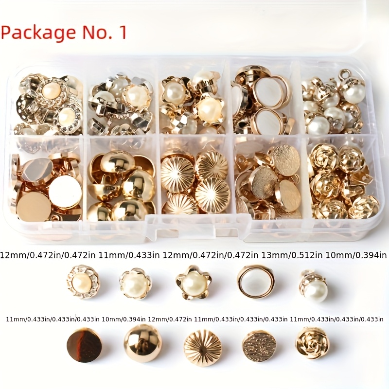 TEMU 100pcs Round , Vintage Button Mixed Button Shirt, Vintage Clothing Tailoring Buttons