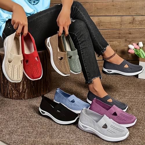 womens breathable mesh sports shoes lightweight and comfortable walking shoes breathable and suitable for summer