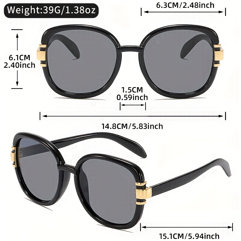 oversized oval fashion decorative glasses for women elegant and sophisticated style fun party   holiday gift Product details 2