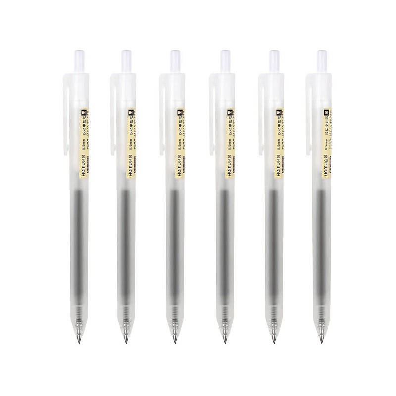 10pcs 6pcs retractable neutral pens durable quick dry 0 5mm nib black blue red ink for meeting notes writing stationery teacher grading
