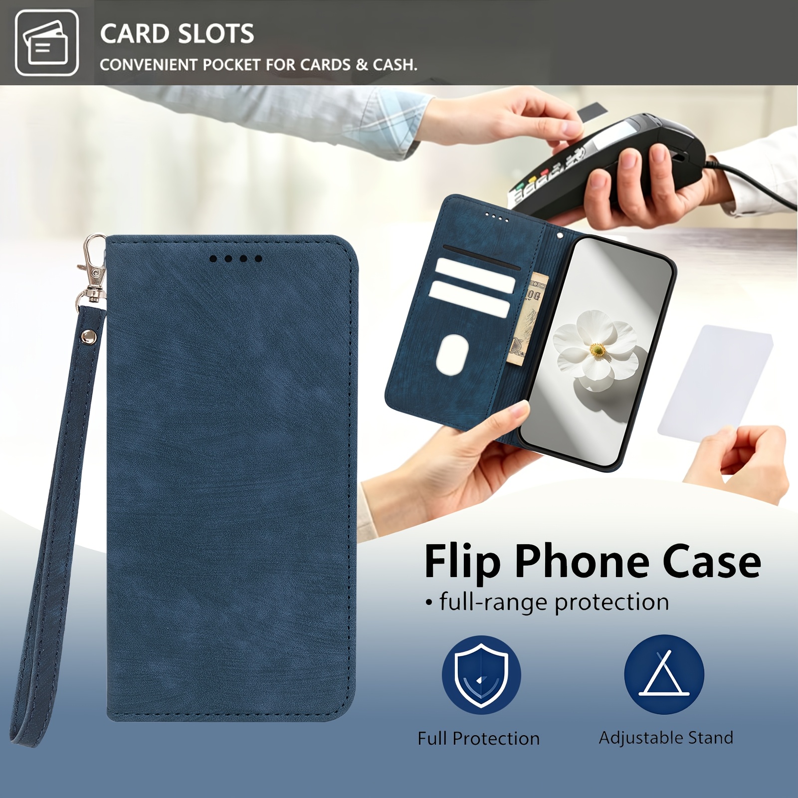 TEMU Phone Case - [for Phone Case] Suitable For Galaxy S10/s10 Plus/s10e/s10 5g/s10 Lite Flip Phone Book Cover, Perfectly Sized, Card Slots, Provides