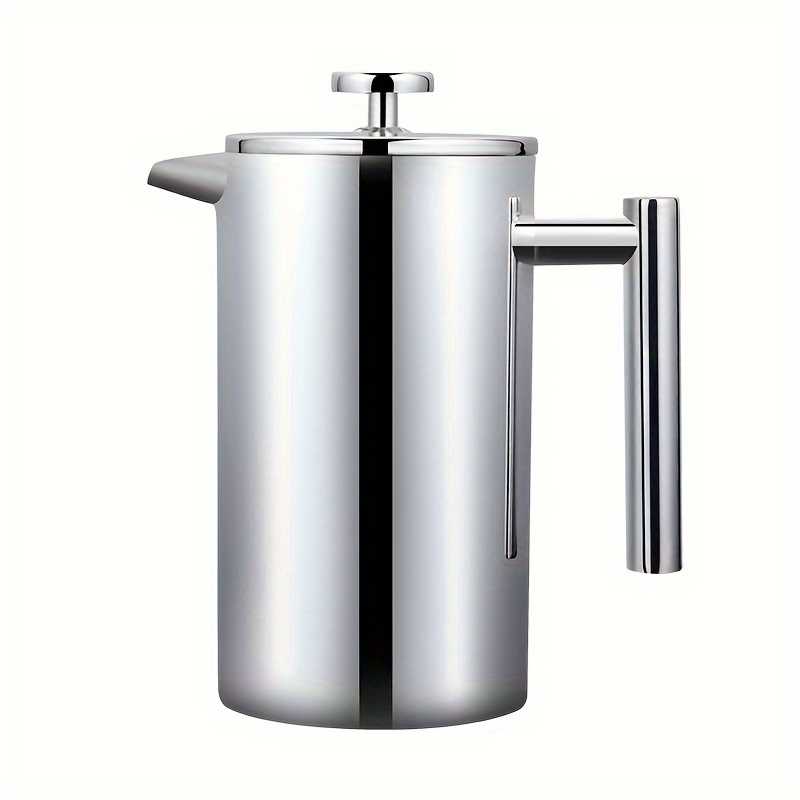 Stainless Steel French Press Coffee Maker, Insulated Design