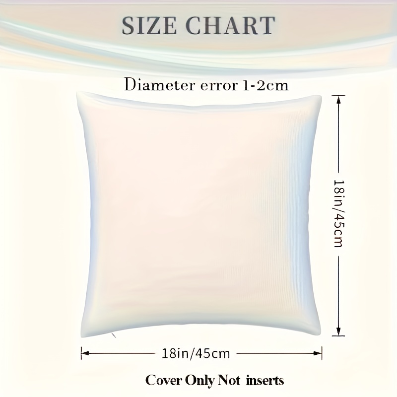 1pc photo pillowcase double sided printed 18x18 inch reversible short plush decorative cushion cover with zipper closure machine washable for living room bedroom decor without   pillow bedroom accessories zipper Product details 2