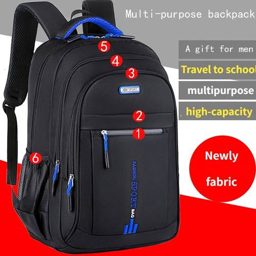 A Unisex Dual-Shoulder Backpack Designed for Outdoor Travel with a Large Capacity, Featuring a Stylish Multi-Layer Color Scheme And a Randomly Oriented Zipper