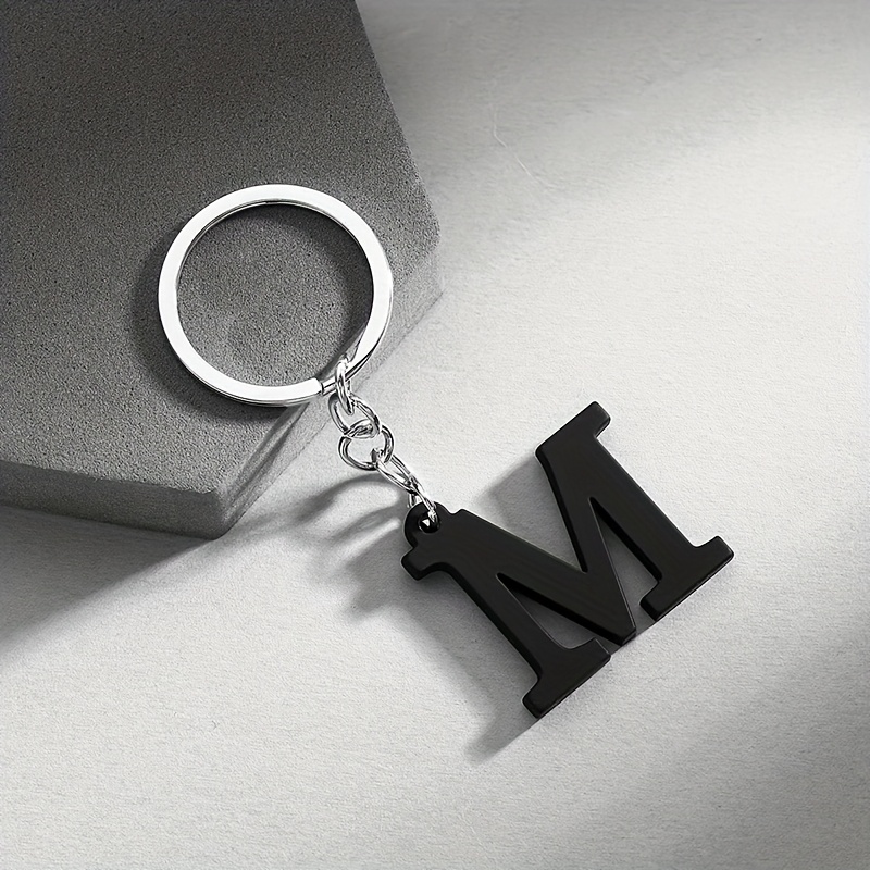 Image of 1pc Of Fashionable And Personalized Mini Letter Keychain Pendant Additions, Exquisite, Elegant Bag Additions, Suitable For Daily Wear And Decoration For Men And Women