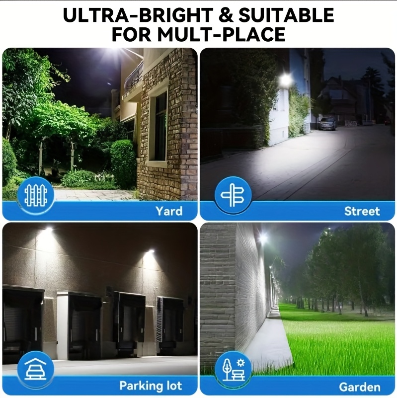   street light designed for outdoor use featuring waterproof capabilities a brightness of 6500k and 3000     with 504 144 leds this solar   light   with a foldable bracket and functions as   floodlight wit Product details 2