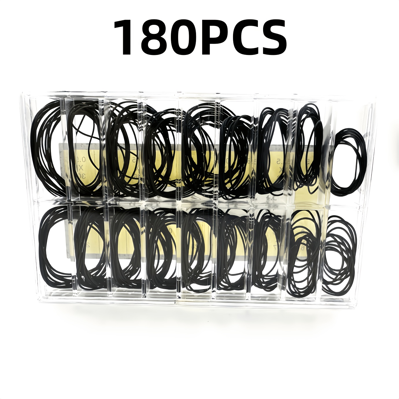 Pilnas laikrodžio pagalvėlės keitimo rinkinys - 144 NBR gumos O-žiedai (18 dydžių) + plastikiniai pincetai + 1,0 mm pramušiklis - „Pasidaryk pats“ baterijos keitimas, vandeniui atsparus sandariklio remontas - Tinka pradedantiesiems - Visi įrankiai įtraukti