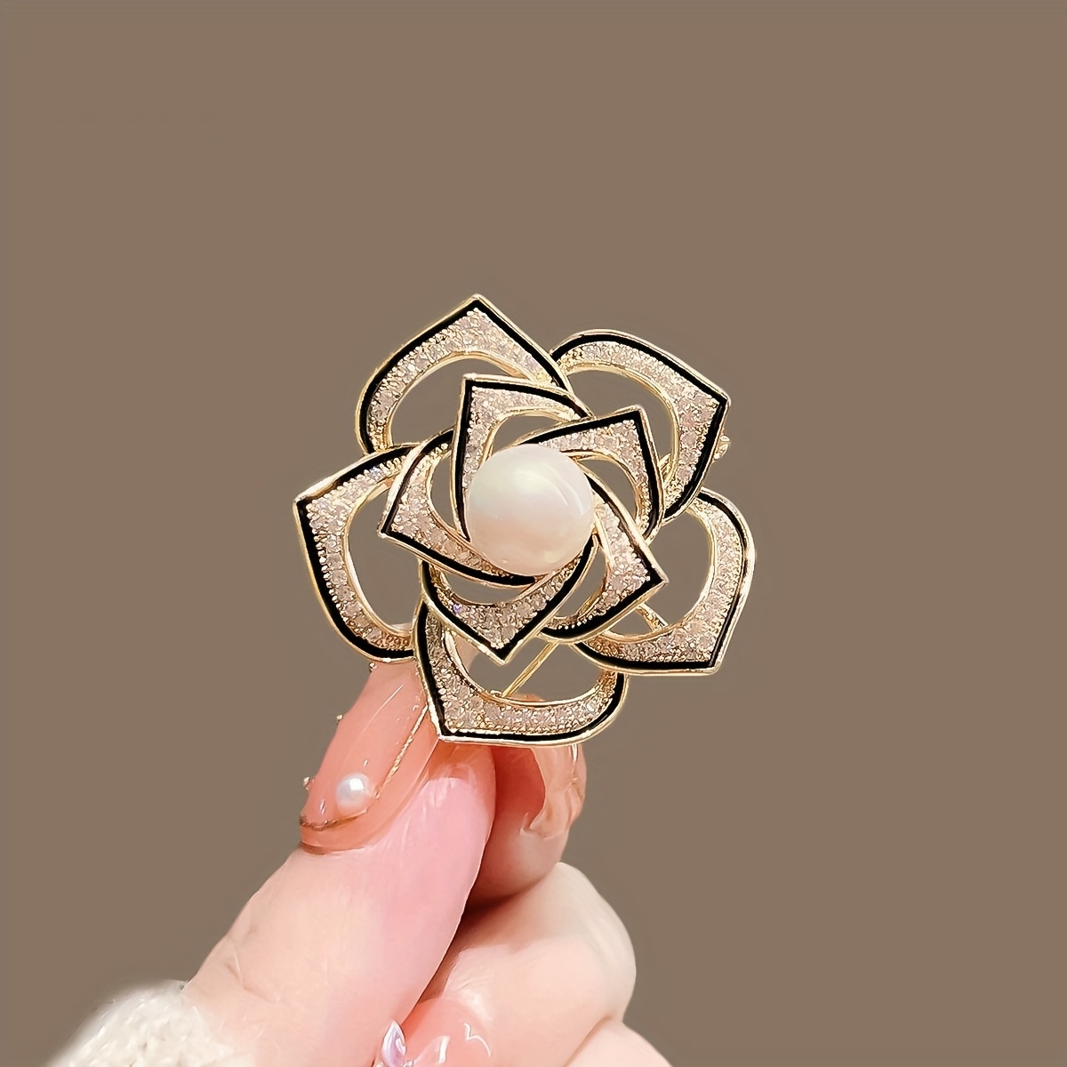 TEMU 1 Brooch, Lady Brooch, Dinner Party Accessory, With Charm And , Suitable As A Gift