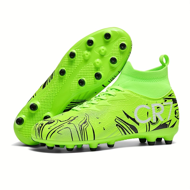 Football Shoes Bright Green Football Cleats CR7 Soccer Cleats *'S